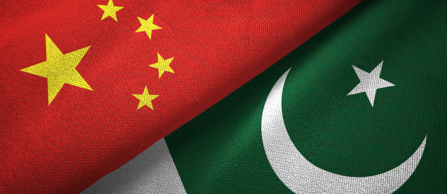 China Pakistan Flags Together