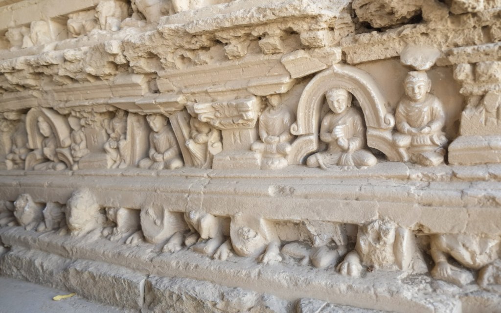 Carvings on Jaulian Stupa, Taxila