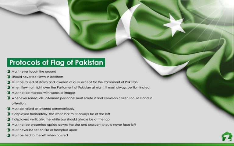 Pakistan flag 5 sentences image