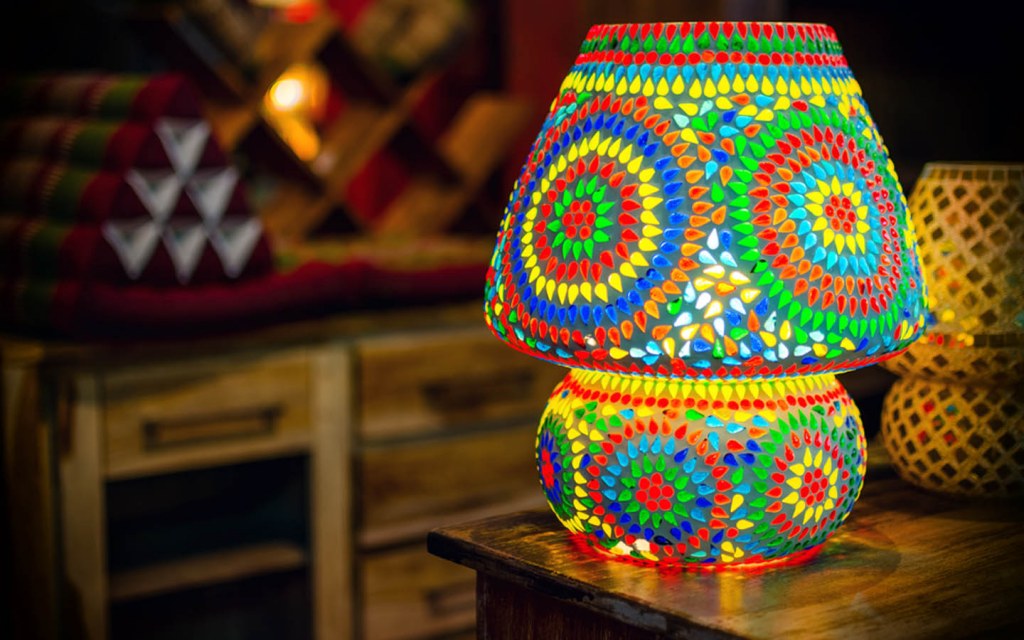 lamp shade at home