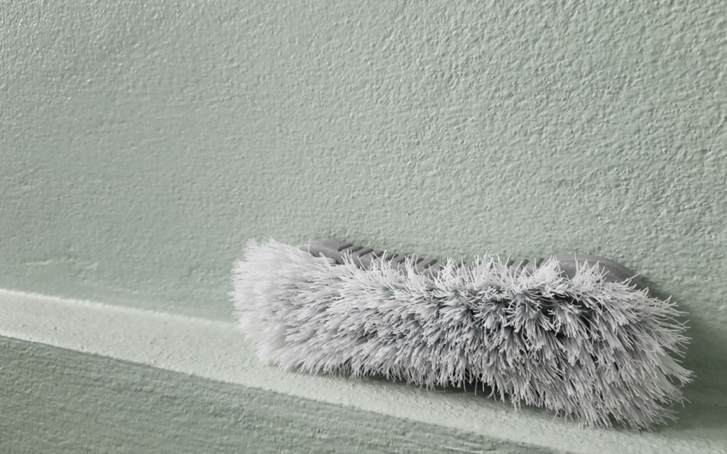 Clean textured plaster wall