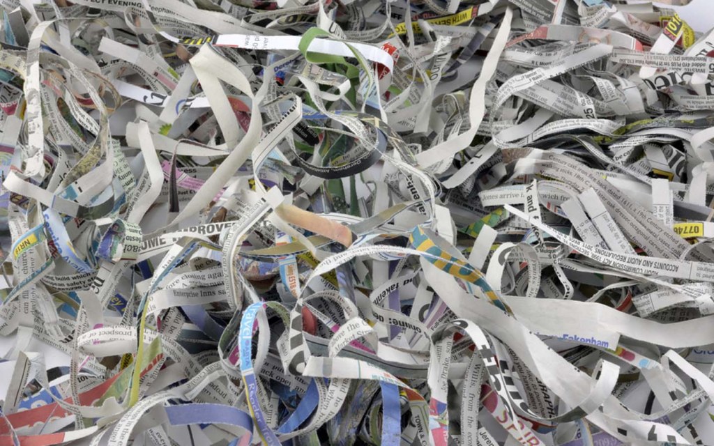 Shredded newspaper is best used as an organic mulch for your garden