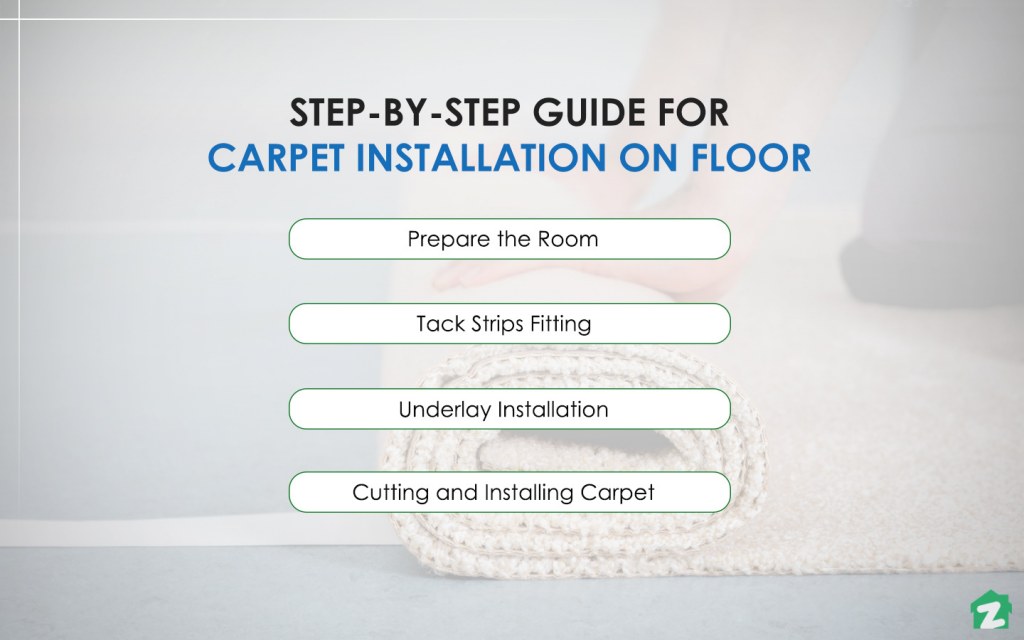 Four-step carpet installation guide