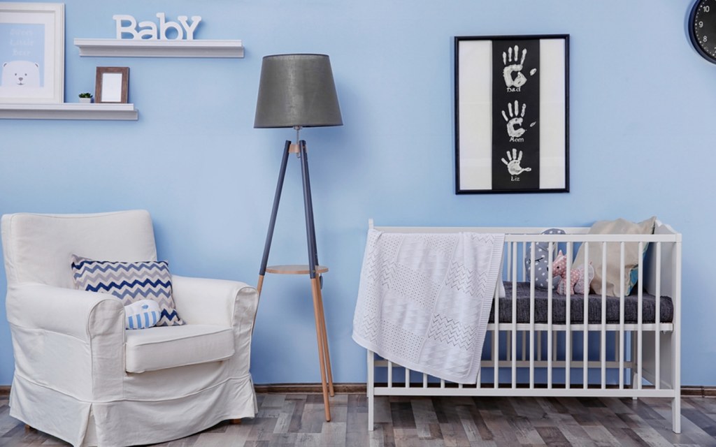 The crib is essential in a nursery