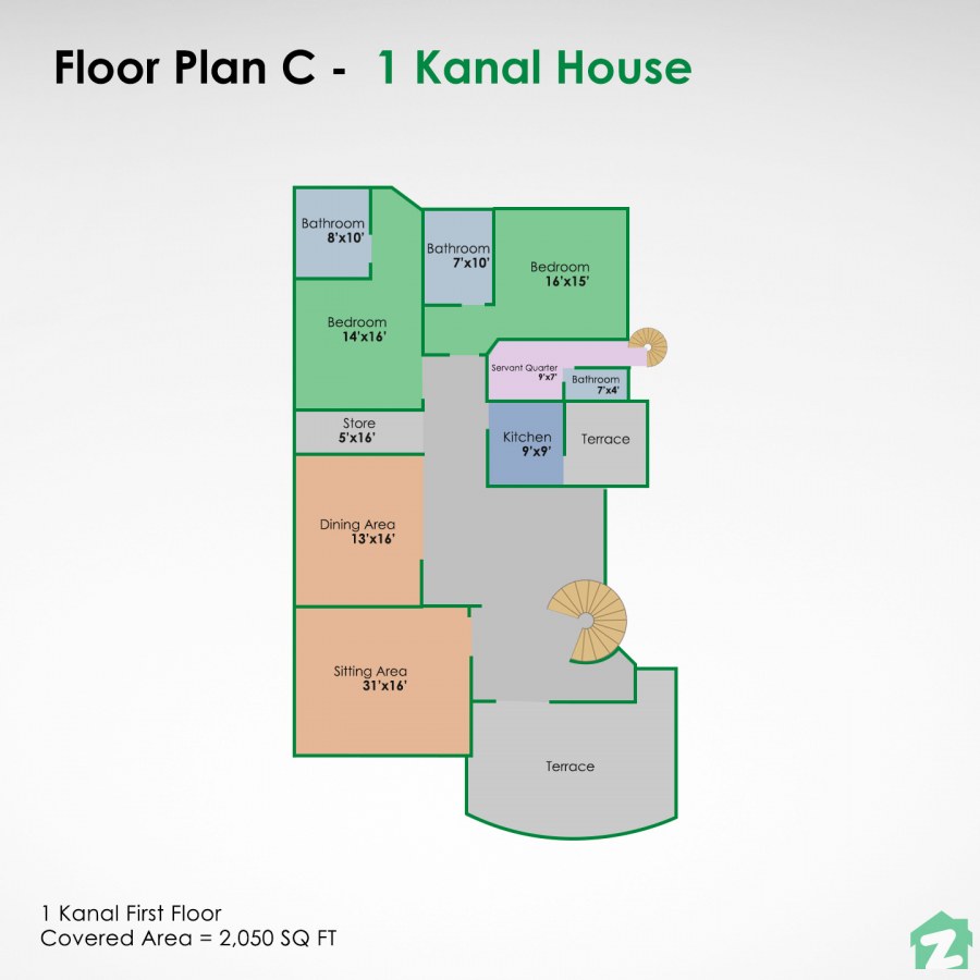 1 kanal house design for renters