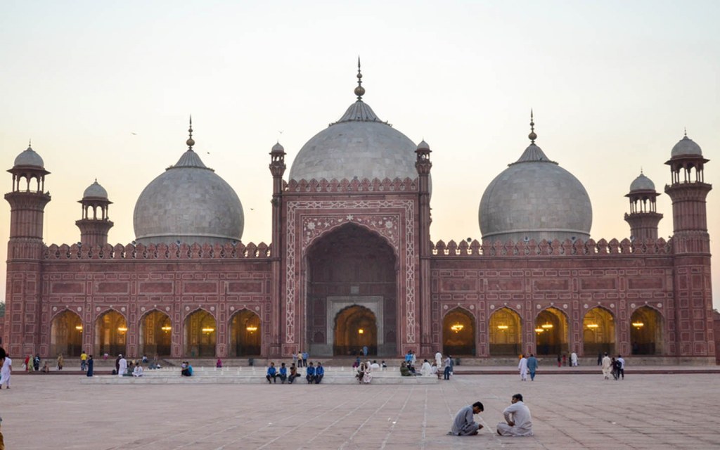 Location of Badshahi Mosque, Lahore