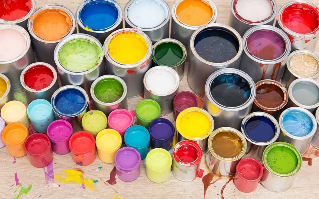 Water-based and oil-based paints