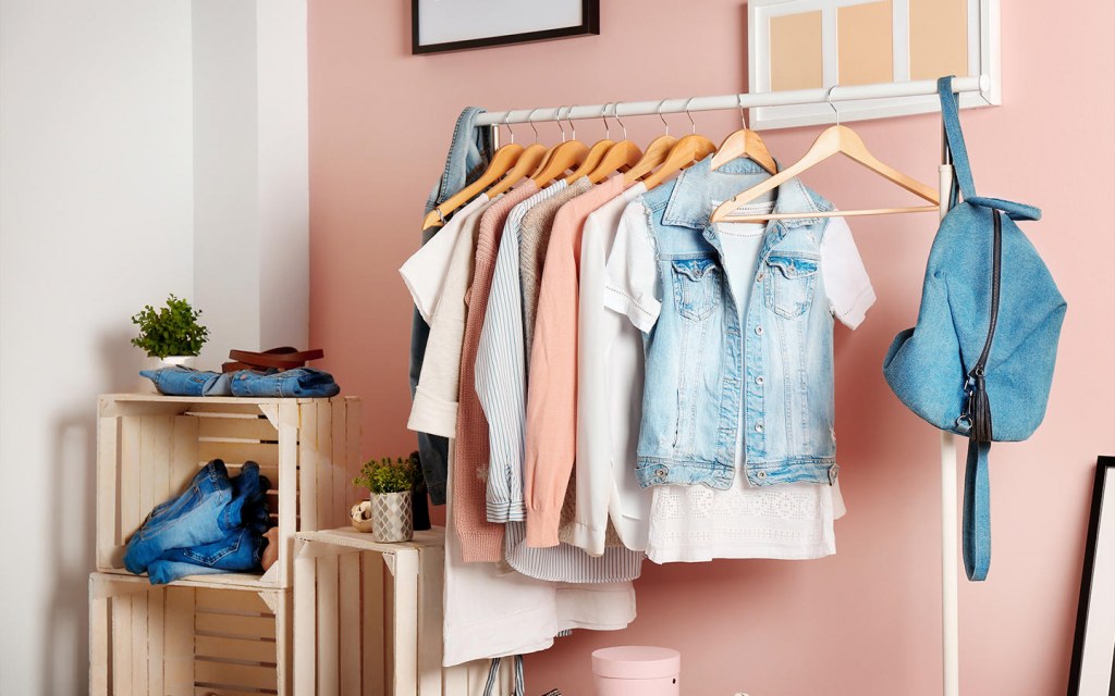 how to store clothes in a small bedroom without a closet