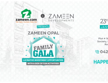 Zameen.com Invites all to Zameen Opal Family Gala Event