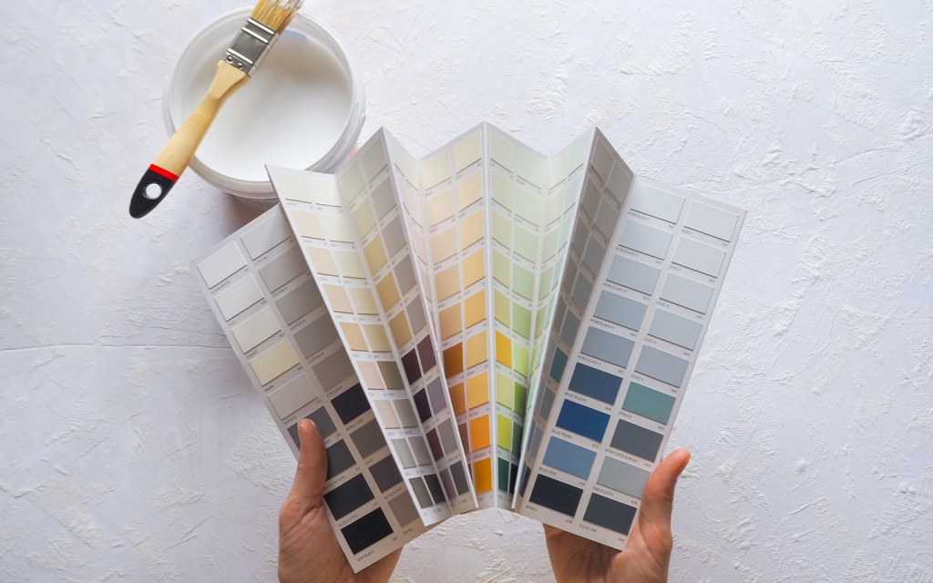 paint swatches for the front door