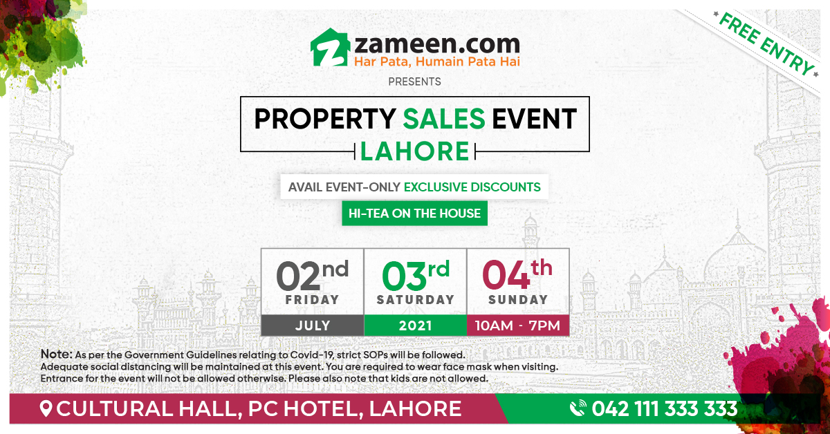Zameen Property Sales Event In Lahore in July'21 Zameen Blog