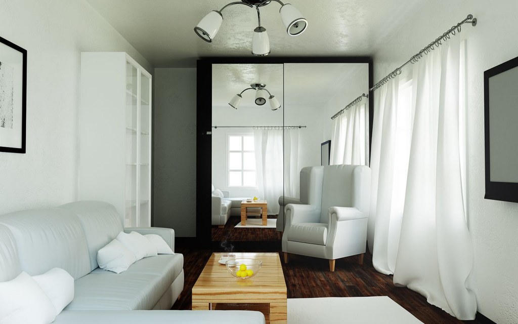 Install Mirrors in your small living room