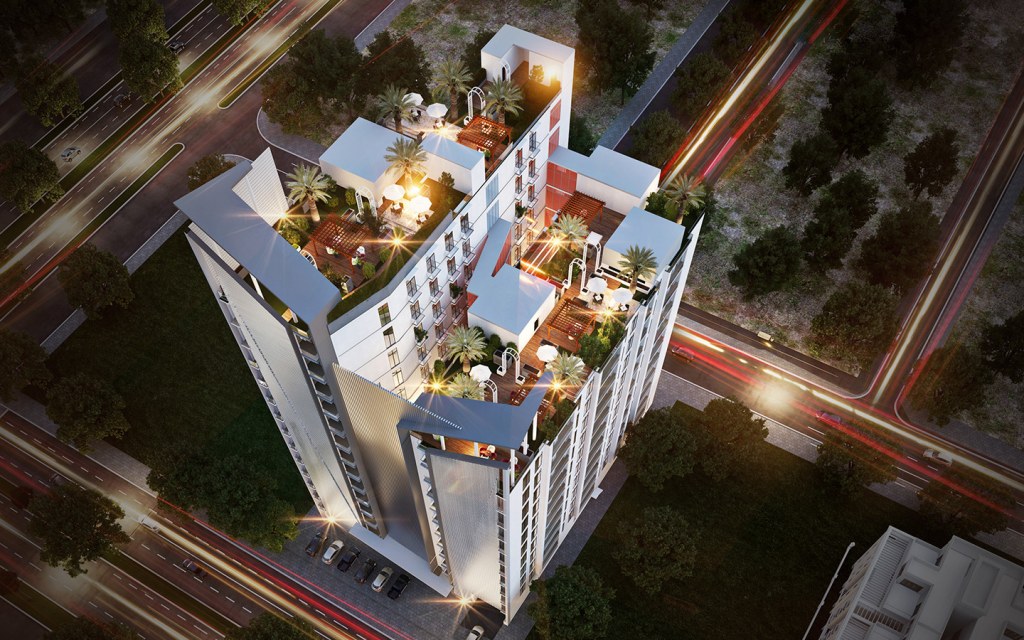 Sitara Serene Tower offers beautifully designed apartments.