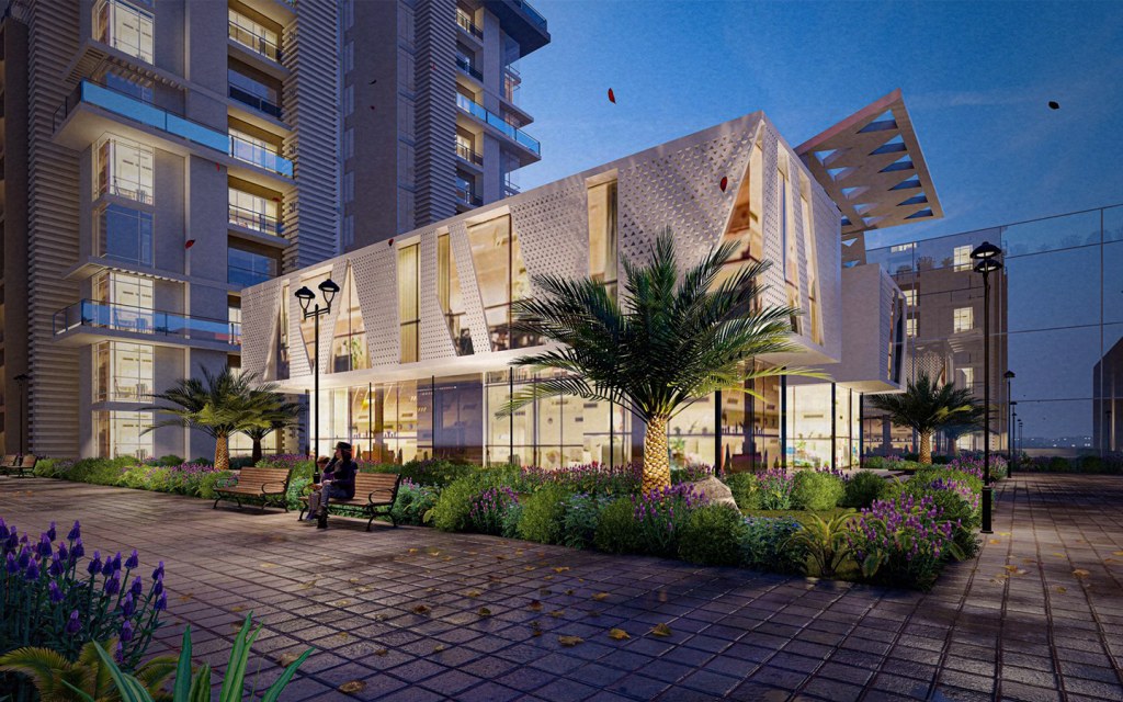 Mega Mall & Residency, vertical development offering properties for investment.