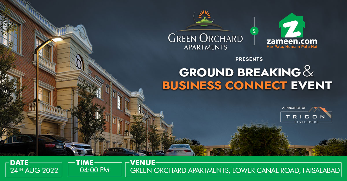 Green Orchard Apartments Groundbreaking & BCE in Faisalabad Zameen Blog