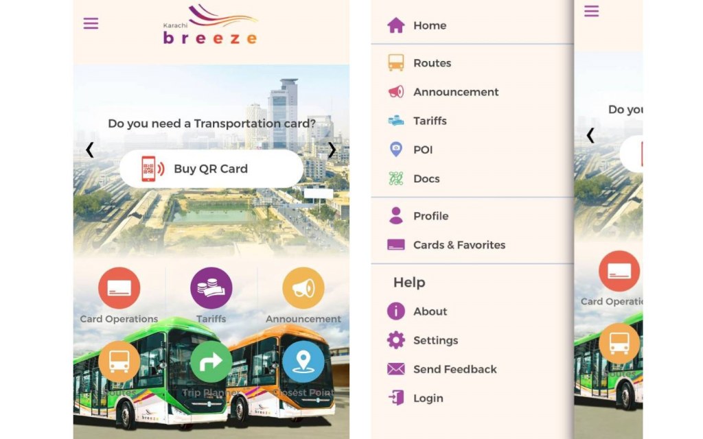 Breeze App for Green Line and Orange Line BRT